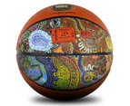 Spalding NBL Indigenous Round Size 7 Outdoor Basketball - Brown/Multi