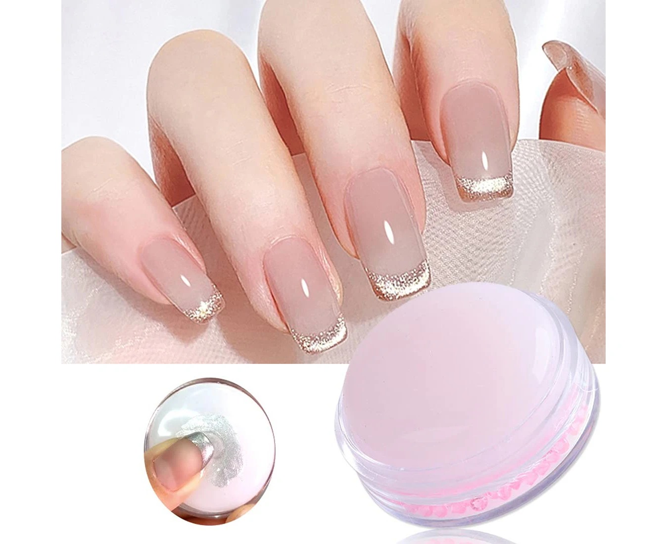 Nail Art Stamper,French Jelly Cream Silicone Stamping Nail Polish |  .au