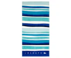 Lacoste Paloma Beach Towel - Blue/Aqua