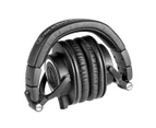 Audio-Technica ATH-M50x Studio Monitor Over-Ear Headphones (Black) - Black