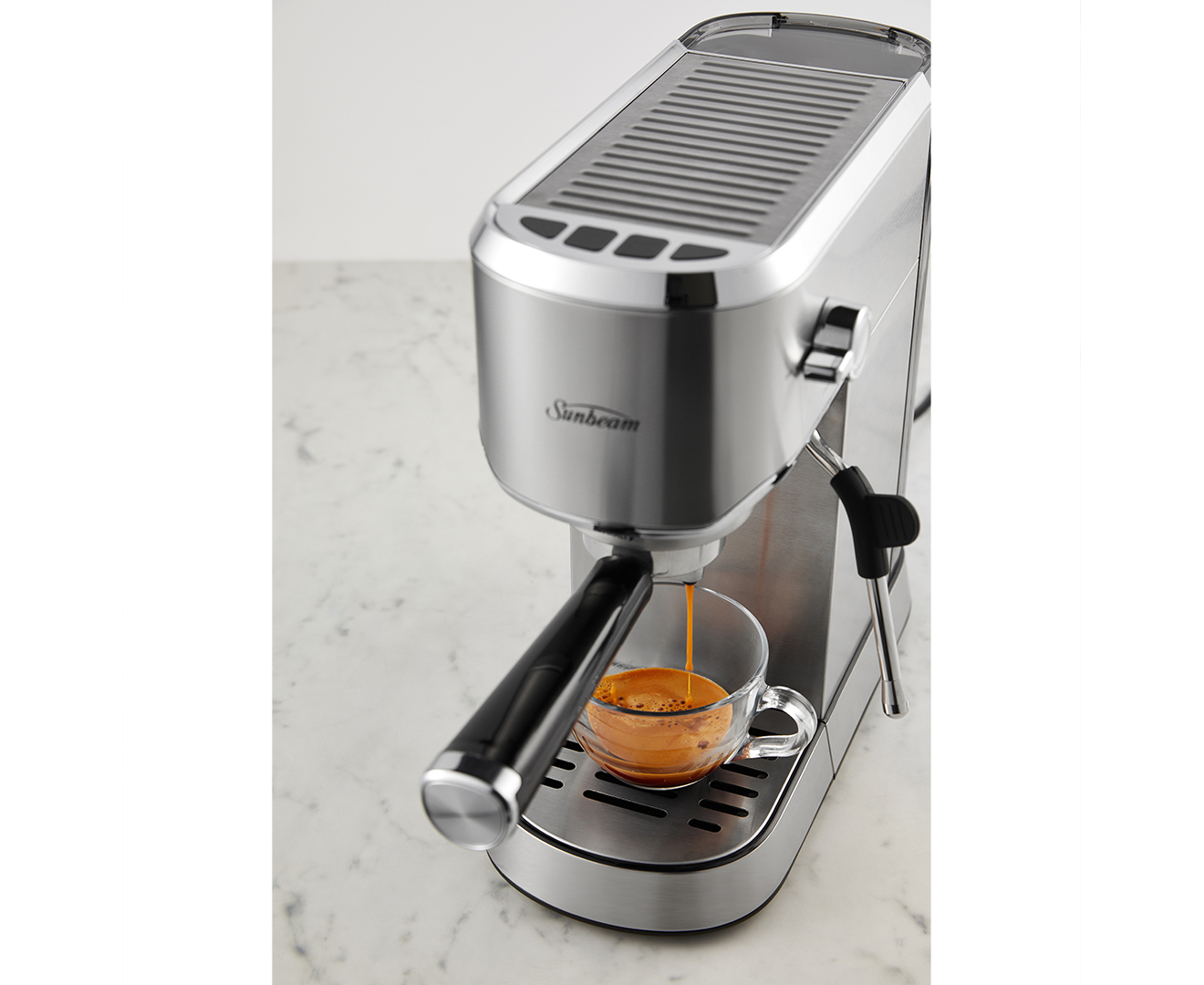 sunbeam 1l the compact barista espresso machine silver emm2900ss