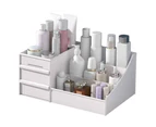 Makeup Organiser Storage Box Jewelry Tissue Cabinet with 2 Drawer Case