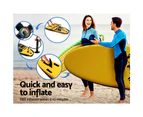 Weisshorn Stand Up Paddle Board 10.6ft Inflatable SUP Surfboard Paddleboard Kayak Surf Yellow