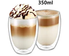 New 1/4/6Pcs Double Wall Shot Glass Double Wall Espresso Coffee Cup 80ml /250ML/350ML/450ML