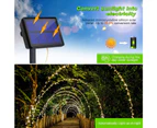 Solar String Lights Outdoor Waterproof, 2 Pack Each 72FT 200 Leds Solar Powered Fairy Lights(Warm White)