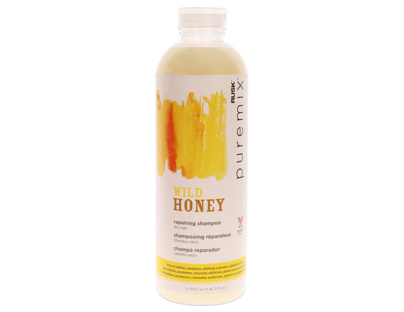 Puremix Wild Honey Repairing Shampoo - Dry Hair by Rusk for Unisex - 35 oz Shampoo
