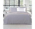 Giselle Bedding Quilt Cover Set Classic Grey Super King