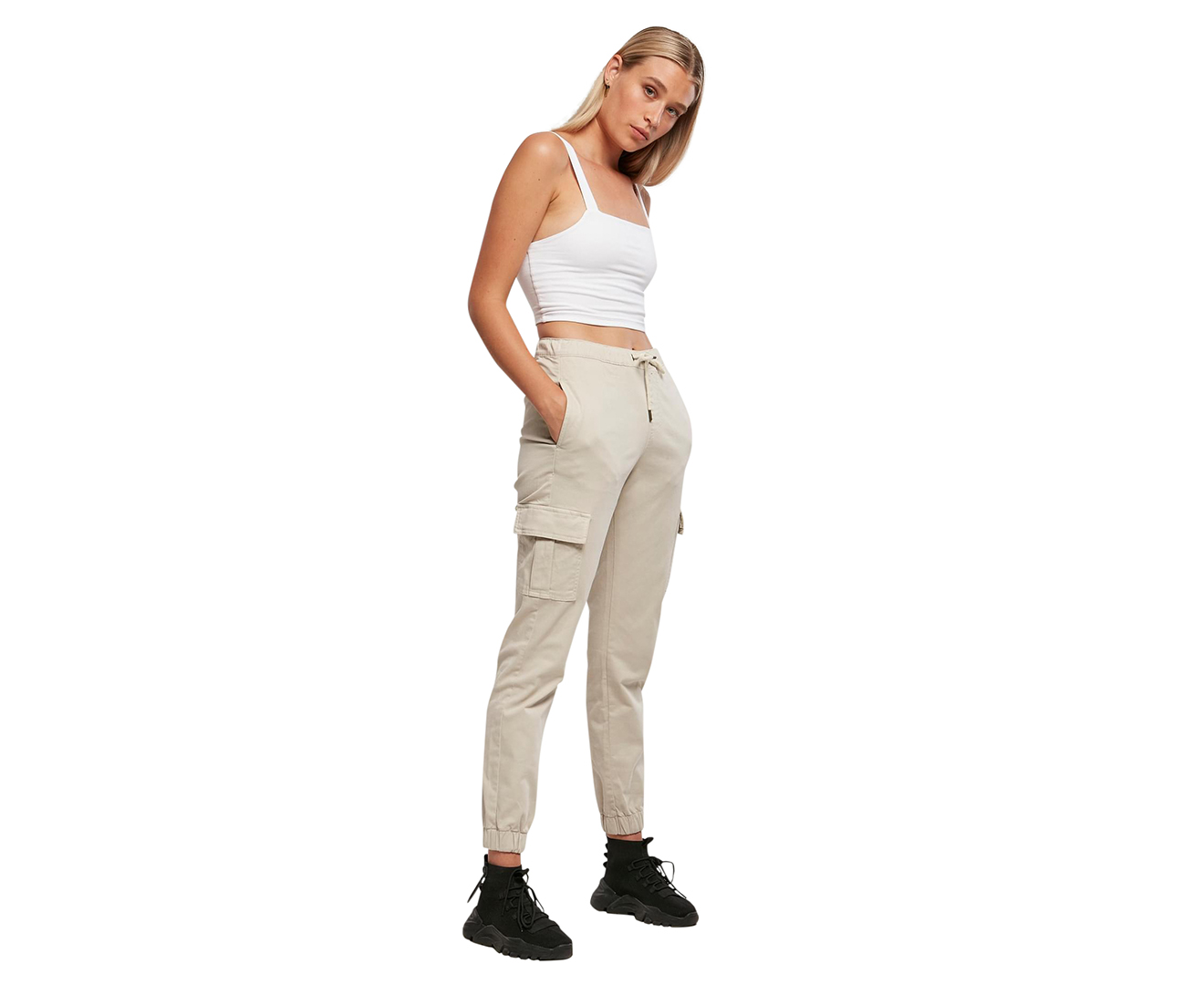 Funct cargo trousers esdynashield solid ladies thyme  Strauss