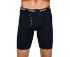 5 Pack Bonds Mens Guyfront Microfibre Long Trunk Black Bulk Boxer Underwear