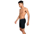 5 Pack Bonds Mens Guyfront Microfibre Long Trunk Black Bulk Boxer Underwear