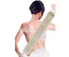 Back Scrubber,Cotton Back Scrubber with Back Strap for Showers