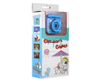 Kids Action Camera Waterproof Anti-Shake Action Video Recorder for Children (Blue)