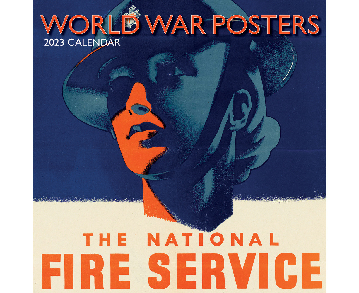 world-war-posters-2023-square-wall-calendar-16-month-by-gifted