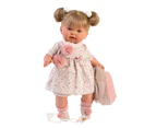 Llorens Doll Alexandra Soft Body Crying Toddler Pink Floral Dress 42cm 42272