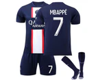 Children Boys Football Full Kits Soccer Suits Training Workout Sportswear Costume New - No.7