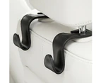 Storage Plastic Hanger Headrest Seat Handbag Hooks - 4pcs