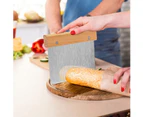 Dough Scraper, Stainless Steel Dough Divider Chopper Bread Scraper Cake Pastry Pizza Cutter Slicer Wood Handle