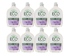 8 x Palmolive Eco Dishwashing Liquid Lavender & Rosemary 900mL