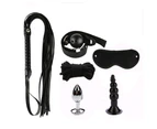 11Pcs Sex Toys Kit BDSM Bondage Whip Handcuffs Butt Plug Sexy Adult Game Tools-Red