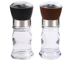 Manual pepper grinder acrylic grinding bottle black pepper grinder home kitchen seasoning bottle-small