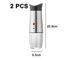 Gravity Electric Pepper Grinder-Rechargable Automatic Salt Mill, Adjustable Coarseness,Hand Operation-2pcsUSB Electric Pepper Mill Single Pack
