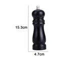 Pepper Mill and Salt Mill Grinder, Wooden Salt and Pepper Shakers Set of 2  Easily Refillable-