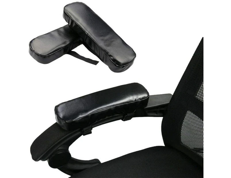 Chair Armrest Pads Foam Comfortable Elbow Pillows for Office Chair PU Leather Chair Arm Covers Accessory 2 Piece