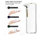 HOMEWE Automatic Foam Soap Dispenser Touchless Rechargeable Smart Fast Induction Hand Sanitizer Machine for Toilet, Bathroom, Hotel, Kitchen - White