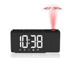 Alarm Clock Projection Digital Clock Alarm Desk Clock LED Display Digital Dual Alarm Volume Snooze Time Home Decoration