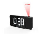 Alarm Clock Projection Digital Clock Alarm Desk Clock LED Display Digital Dual Alarm Volume Snooze Time Home Decoration