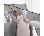 HOMEWE Dustproof Clothes Rack Cover Expandable Hanging Closet Cover Shoulder Dust Cover Clothes Protector for Coats Suits Dresses - Grey