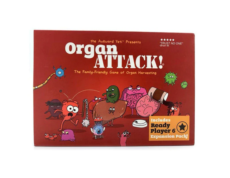 Organ Attack Funny Gathering Card Board Game Party Family Card Portable Toy