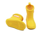 HOMEWE Kids Rain Boots Children Waterproof Shoes for Boys Girls - Yellow