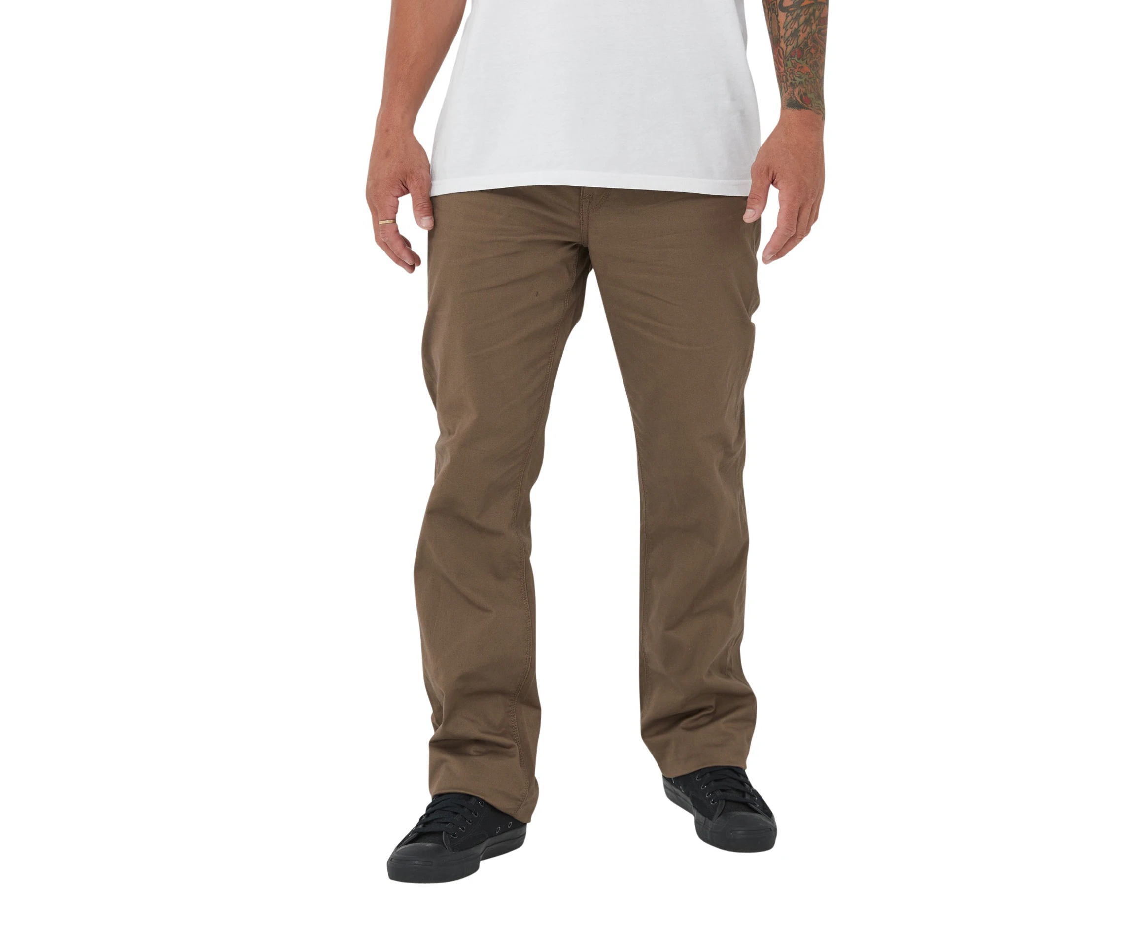 Volcom Men's V Solver Light Weight Chino Pants - Mushroom