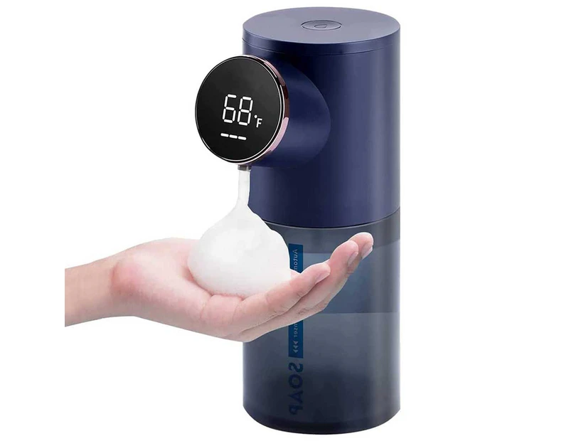 HOMEWE Soap Dispenser, Automatic Foaming Dispenser, 320ml Rechargeable and Touchless Hand Sanitizer Dispenser with Motion Sensor Waterproof - Blue