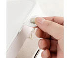 HOMEWE Travel Jewelry Box, Portable Jewelry Box with Mirror, Jewelry Box for Necklaces, Bracelets, Rings, Earrings - White