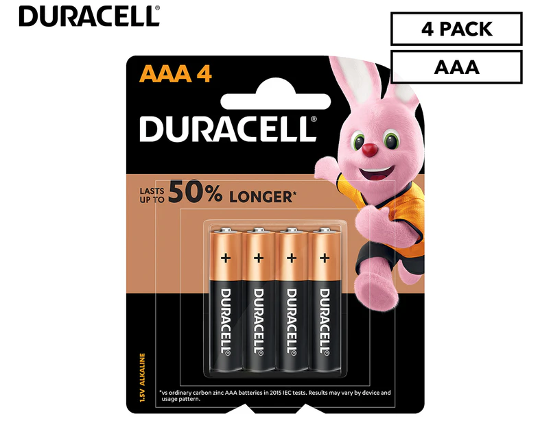 Duracell Coppertop AAA Battery 4-Pack