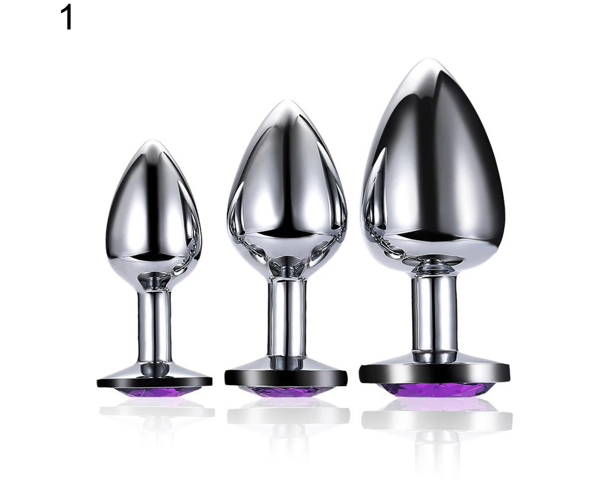 3 Pcs Small Medium Large Stainless Steel Anal Plug Dildo Sex Butt Plug for  Women-Dark | Catch.com.au