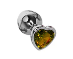 Love Heart Rhinestone Stainless Steel Anal Plug Prostate Massage Adults Sex Toy-