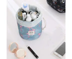 Barrel Toiletry Bag,Travel Cosmetic Bags Drawstring Makeup Bag