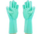 Silicone Dishwashing Gloves With For Washing Dishes,Cleaning Glove,Bathroom Cleaning 1 Pair
