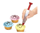 Cake Decorating Supplies, 31 Cake Decorating Supplies With 24 Icing Dispensers 2 Silicone Pastry Bags