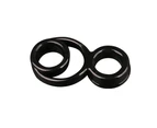 Male Soft Flexible Dildo Penis Lock Scrotum Ring Delay Ejaculation Adult Sex Toy-Black