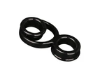 Male Soft Flexible Dildo Penis Lock Scrotum Ring Delay Ejaculation Adult Sex Toy-Black