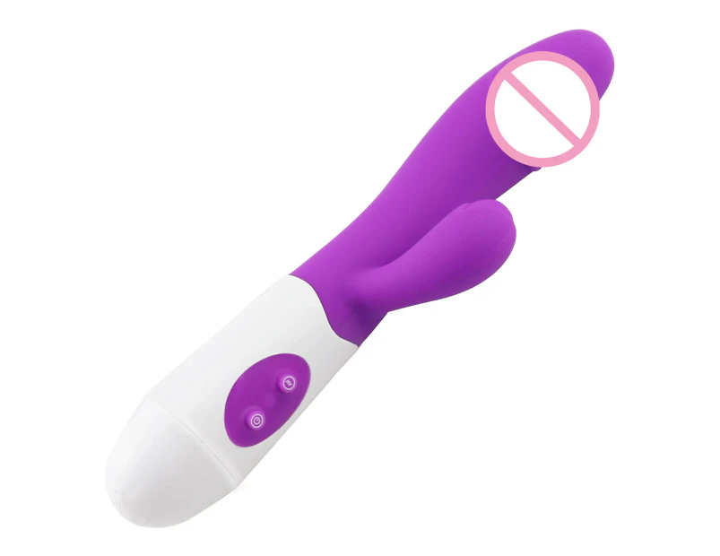 Women G Spot Stimulator Dildo Vibrator Vagina Clitoris Anal Massager Sex Toys-Purple