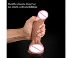 Convenient Realistic Penis Safe Use PVC Waterproof Suction Cup Dildo Toy for Home-Large