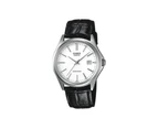 Casio MTP-1183E-7A Quartz Analog White Dial Black Leather Men's Watch