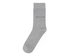 Batsanis 1 Pair Cotton Mens Casual Work Business Everyday Socks Grey