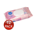 12 x Curash Babycare Fragrance-free Cleansing Wet Wipes Baby Skin Care 80 Pack