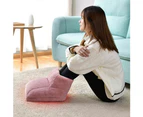Youngly Electric Heated Foot Warmers Fluffy Thick Plush Foot Heater Winter USB Rechargeable Thermal Heating Pad Cushion Heat Feet Warmer Boots Shoes